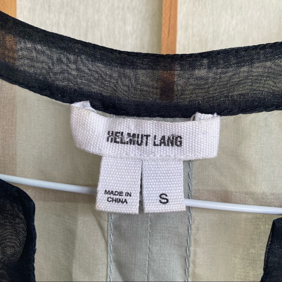 Helmut Lang sheer silk sleeveless blouse S - Picture 2 of 10